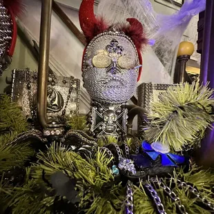 a close up of a christmas decoration