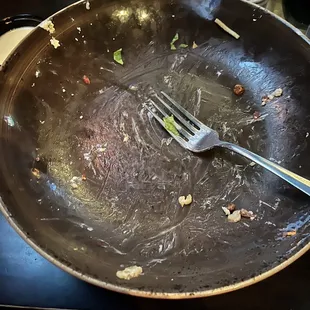 Empty plate from Roadhouse Salad.