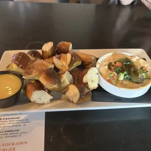 Pretzel and Queso