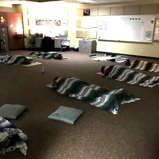 Yoga Nidra at the end of Yoga Class