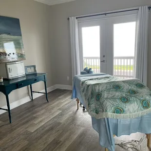 Massage Therapist, who offers mobile massage therapy, and couples massage at  your location or Spa location.