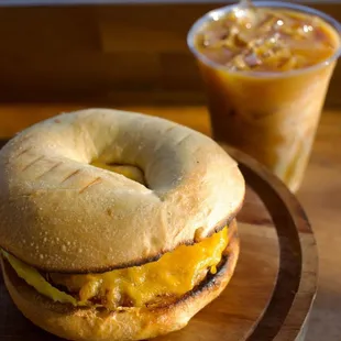 Husky Buster Breakfast. 
Enjoy a Breakfast Sandwich any day of the week along with a speciality Latte of choice.