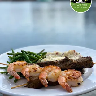 grilled shrimp and green beans