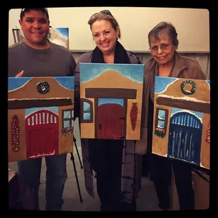 Public Paint and Sip Class - A Santa Fe Holiday at Bombs Away Beer Company