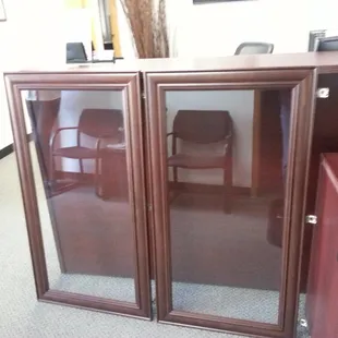 Cabinet glass doors