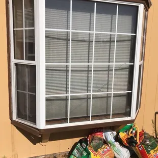 Home window replacement with grids
