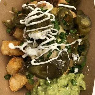 Tots Nachos- yum! (Saturday, 12/07/19)