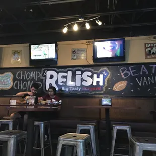 Relish in the food and atmosphere