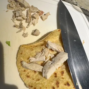 The chicken tacos...dry chicken in an empty shell?!?!