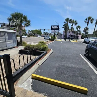 outside