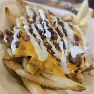 Bacon cheddar ranch fries