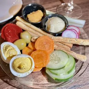 Plate from relish buffet