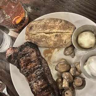 NY Strip with Baked potato