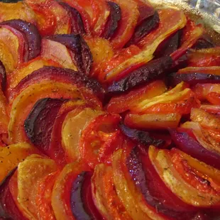 Vegetable Tian, after Roasting.