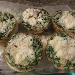 Spinach Stuffed Portabello Mushrooms.