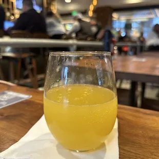 a glass of orange juice