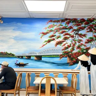 hand painted mural