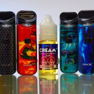 Some E-juice and Vape Devices.