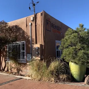 outside