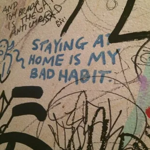 Bathroom messages are always amusing to me.