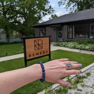 They have the cutest jewelry here! Lapis Lazuli bracelet