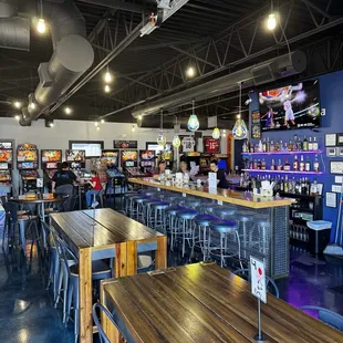 the inside of a restaurant