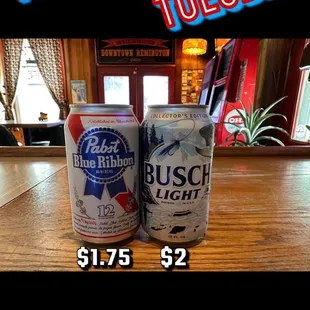 Daily specials and happy hour