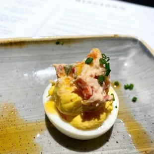 Lobster Deviled Eggs