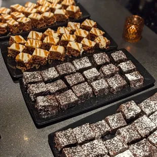 Brownies and carrot cake