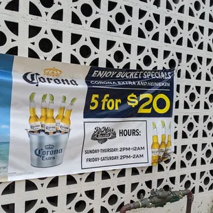 Beer bucket special