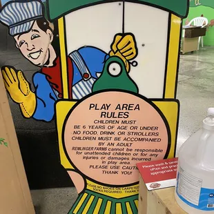 Rules for play area