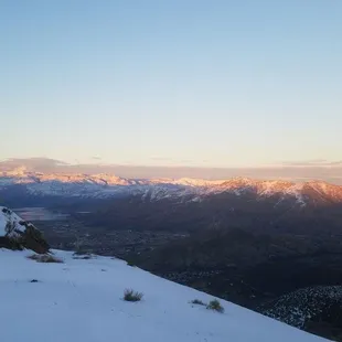 sunset in the horizon