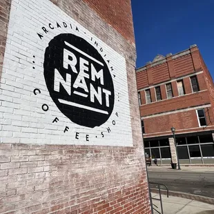 Sign on the exterior of the building