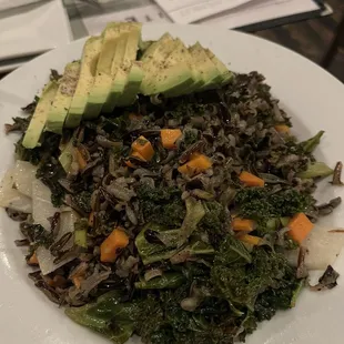 Kale and rice bowl