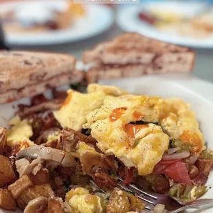 Vegetarian Skillet (add bacon)