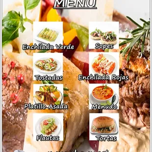 Menudo tacos flautas tostadas enchiladas Verde y rojas tortas sopes  direccion