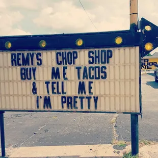 a sign in a parking lot