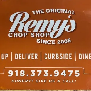 the original sign