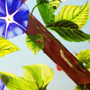 There is a tiny Beetle (the car) hidden amongst the bugs on the hand-painted ceiling in the atrium!