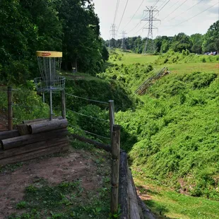 Whatever you do, don&apos;t miss.... From the gold/pro difficulty disc golf course