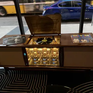 Vintage record player console