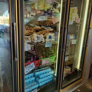 a display of groceries