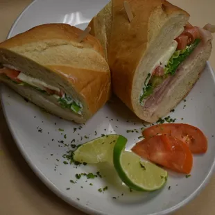 two sandwiches on a plate