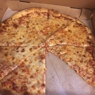 Monday and Tuesday special 9 bucks for a 16 inch pizza.