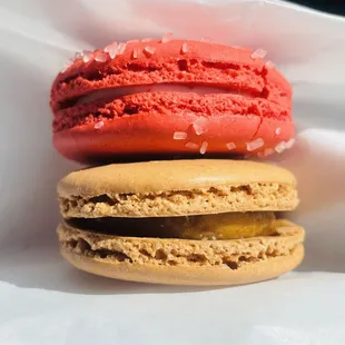 Strawberry and cream and salted caramel