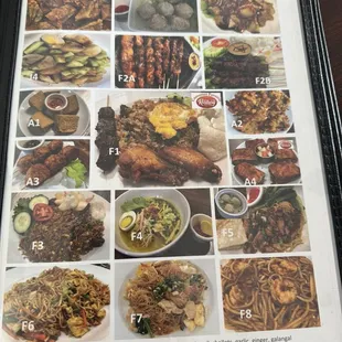 Photos of the food items