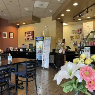 the interior of the restaurant