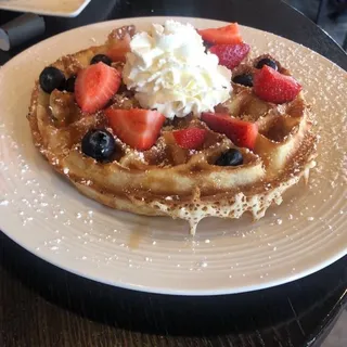 Mix Berries Waffle Breakfast