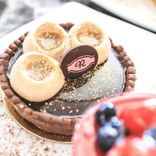 Chocolate Caramel Tart.