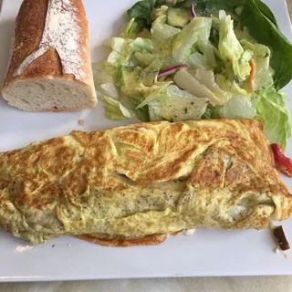 Ratatouille & Goat Cheese Omelette